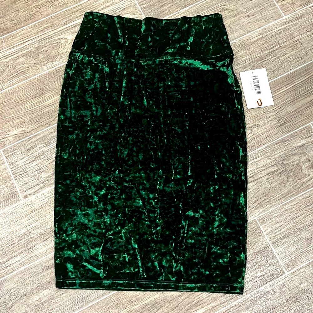 LuLaRoe Crushed Velvet Skirt